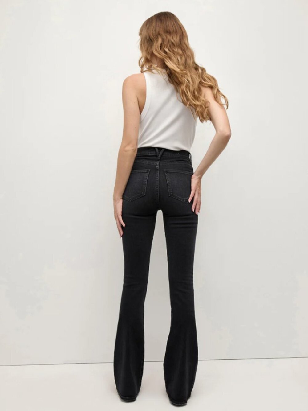 Veronica Beard Black Wide Leg Flare Jeans - Picture 13 of 13
